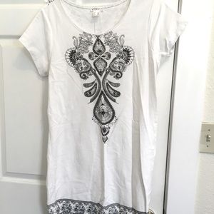 Paisley summer dress with beaded detail